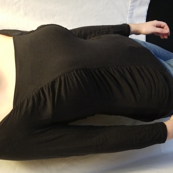 The Limited Black 3/4 Sleeve Off the Shoulder Top - Picture 4 of 7